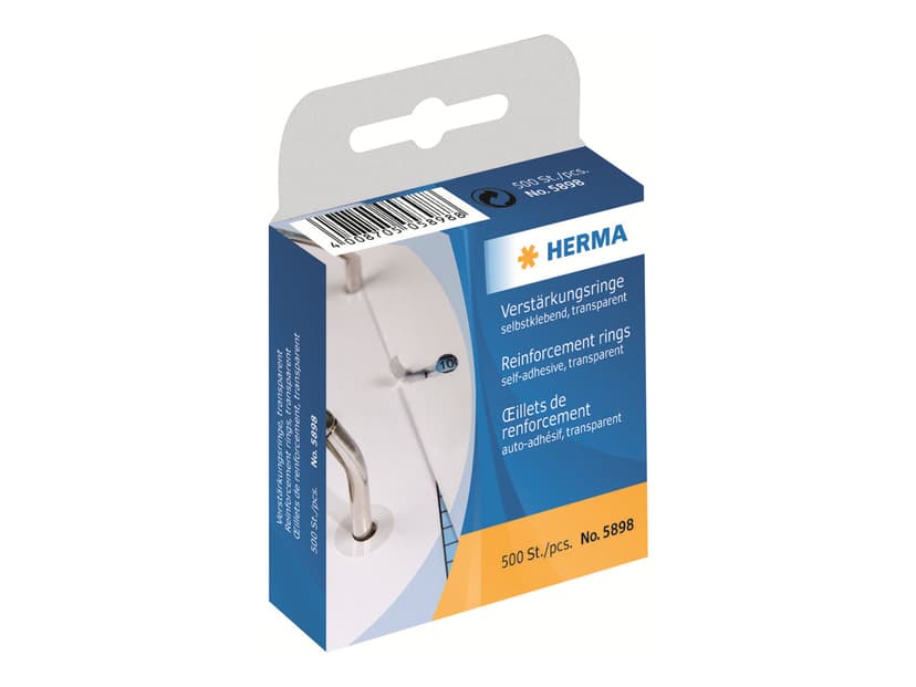 Herma Reinforcement Ring Self-Adhesive 12mm 500pcs