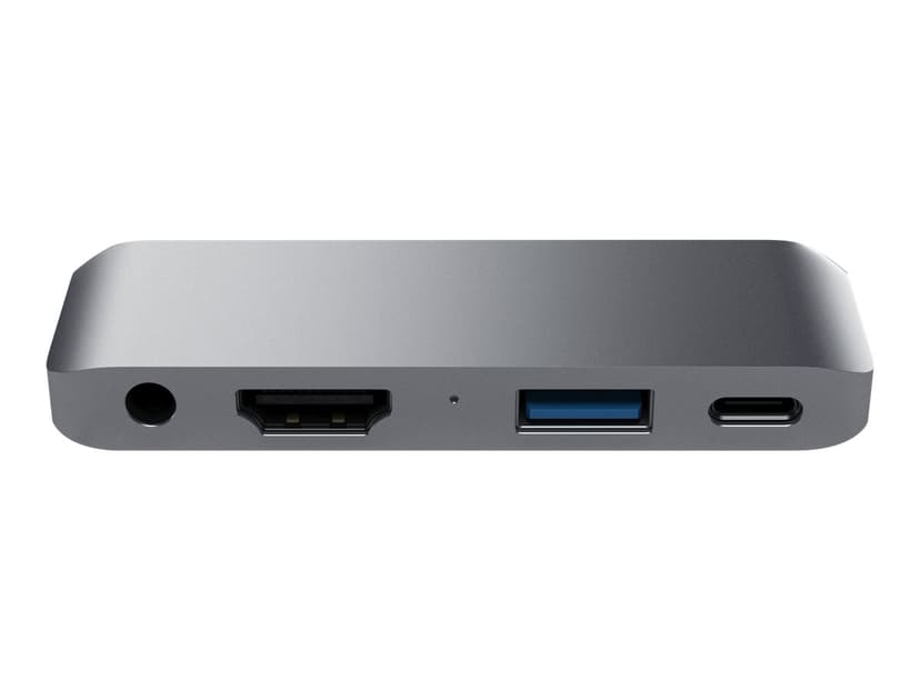 Satechi Aluminum Type-C Mobile Pro Hub Adapter USB 3.2 Gen 1 (3.1 Gen 1) Type-C