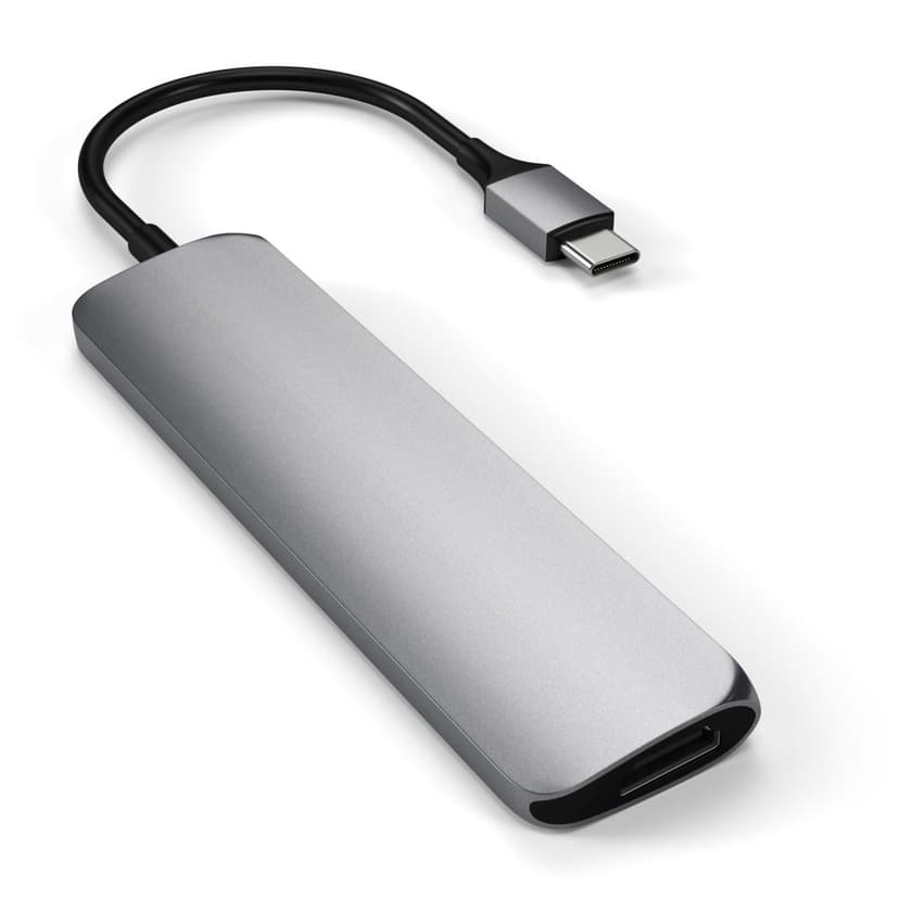 Satechi Slim Type-C Multi-Port Adapter V2 USB 3.2 Gen 1 (3.1 Gen 1) Type-C