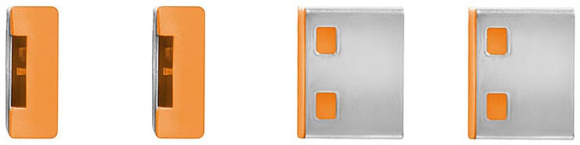 Lindy Port Blocker USB Orange 4-pack