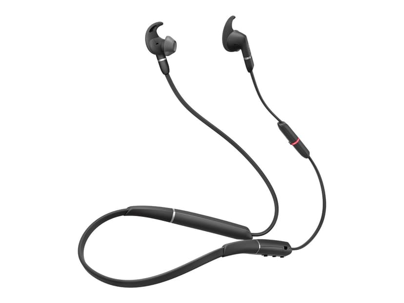 Jabra Evolve 65E + Link 370 MS Headset USB-A via Bluetooth-adapter Stereo Svart