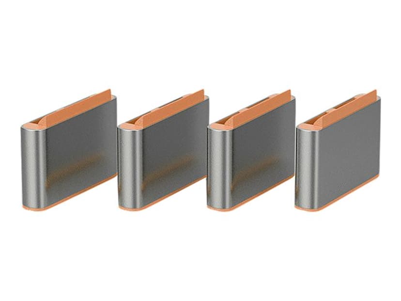 Lindy Port Blocker USB-C Orange 10-pack utan nyckel