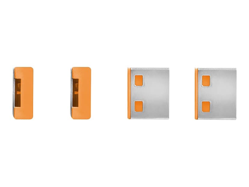 Lindy Port Blocker USB Orange 4-pack