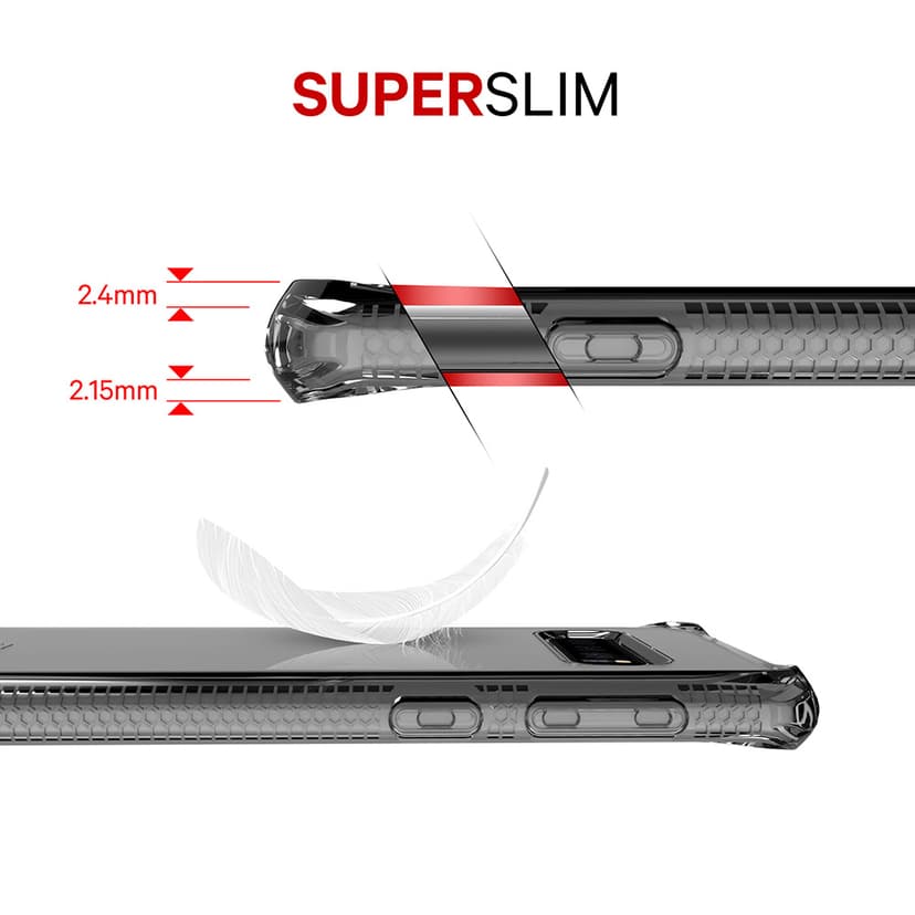 Cirafon Spectrum Clear Drop Safe Samsung Galaxy S10 Läpinäkyvä