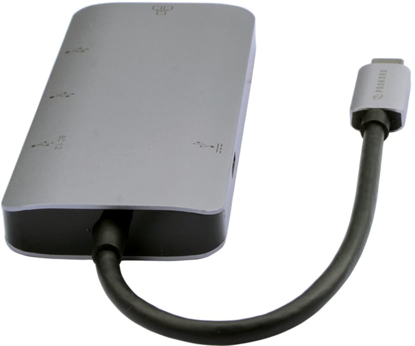 Prokord USB 3.1 Hub 3-Port + RJ45 USB 3.2 Gen 1 (3.1 Gen 1) Type-C