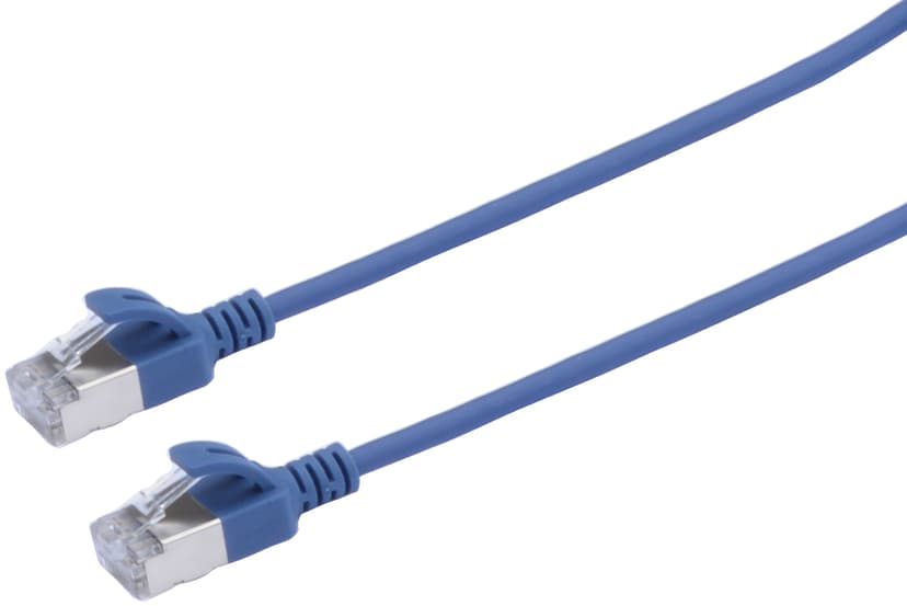 Prokord Tp-cable U/ftp Cat.6a Slim Lszh Rj45 2.5M Blue RJ-45 RJ-45 CAT 6a 2.5m Blå