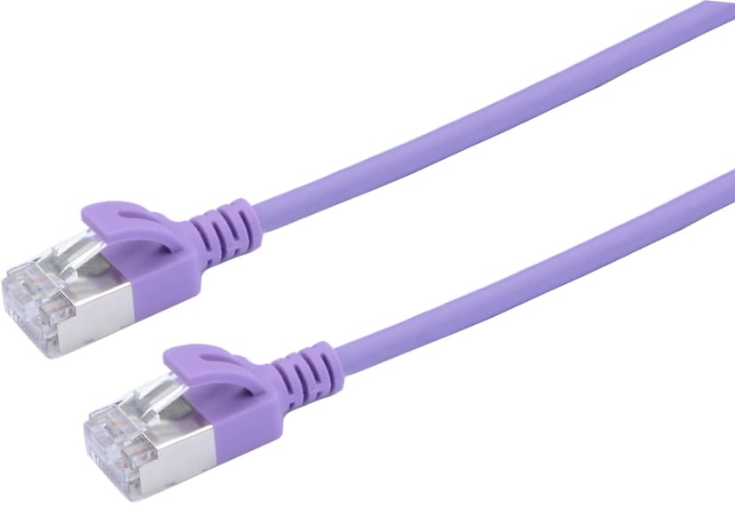 Prokord Tp-cable U/ftp Cat.6a Slim Lszh Rj45 1.5M Purple RJ-45 RJ-45 CAT 6a 1.5m Purpur