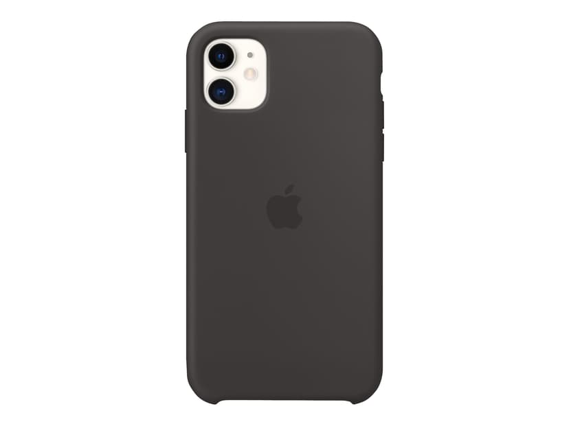 Apple Silicone Case iPhone 11 Musta