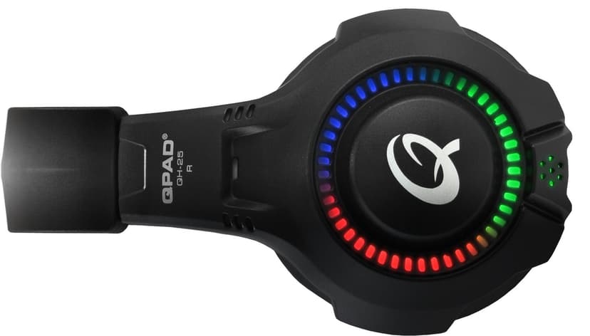 QPAD QH 25 Headset USB Stereo Svart