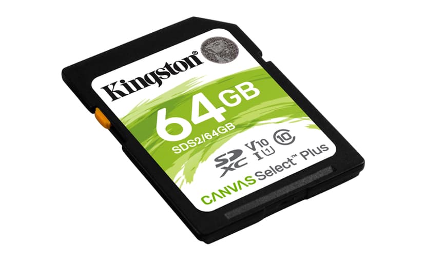 Kingston Canvas Select Plus 64GB SDXC UHS-I -muistikortti