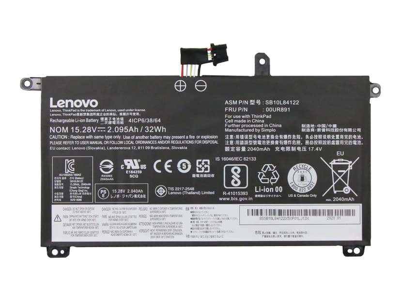 Lenovo Battery 4 Cell 32Wh Li-Ion