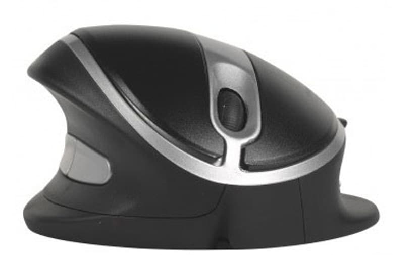Ergoption Mouse Wireless - Large Trådløs 1,000dpi Mus Sølv, Svart