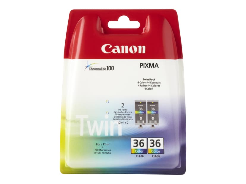Canon Muste Väri CLI-36 Twin Pack