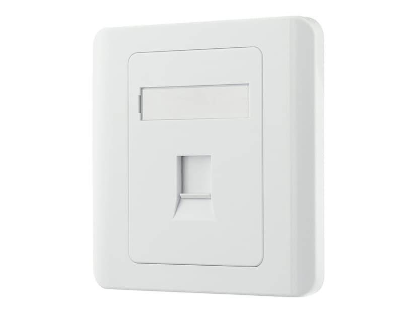 Deltaco VR-226 Keystone Wall Outlet 1-Port White