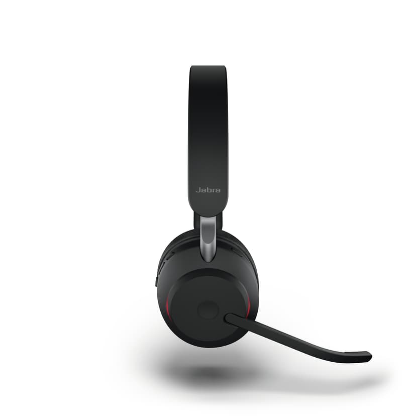 Jabra Evolve2 65 UC with Stand Kuuloke + mikrofoni USB-A Bluetooth-sovittimen kautta Stereo Musta