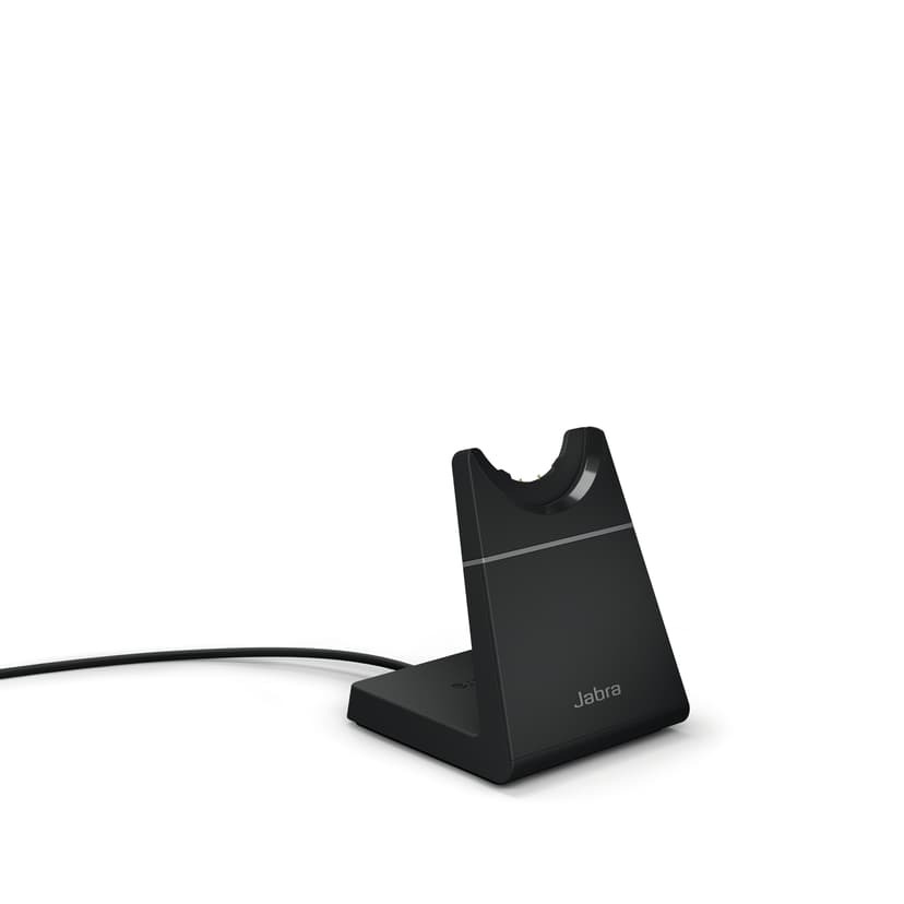 Jabra Evolve2 65 UC with Stand Kuuloke + mikrofoni USB-A Bluetooth-sovittimen kautta Stereo Musta