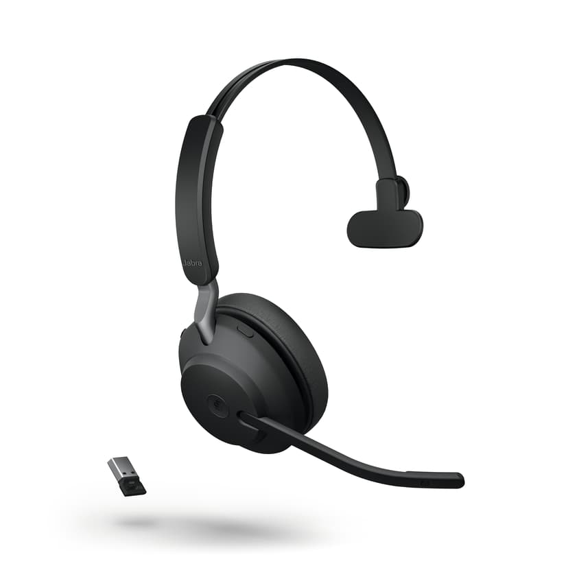 Jabra Evolve2 65 MS Kuuloke + mikrofoni USB-A Microsoft Teamsille Mono Musta