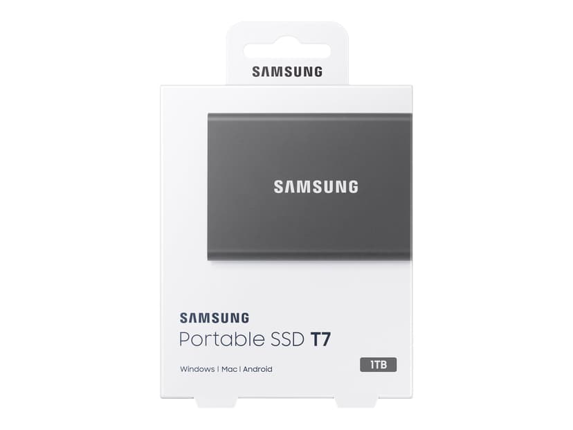 Samsung Portable SSD T7 1TB GEN 2 USB Type-C Harmaa