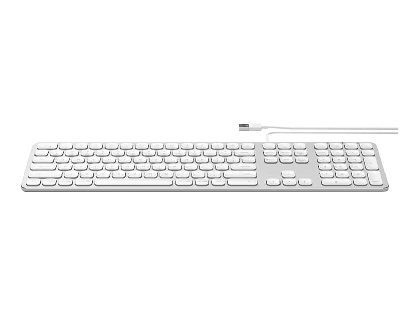 Satechi Aluminum Wired Keyboard Langallinen, USB Pohjoismaat Näppäimistö