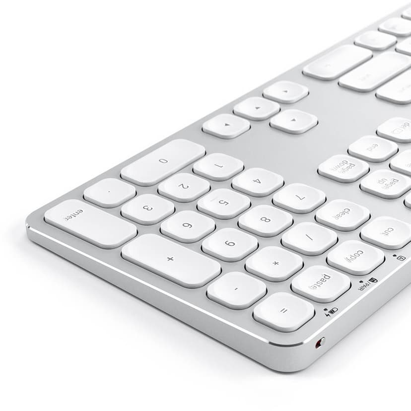 Satechi Aluminum Bluetooth Wireless Keyboard Langaton, Bluetooth Pohjoismaat Näppäimistö