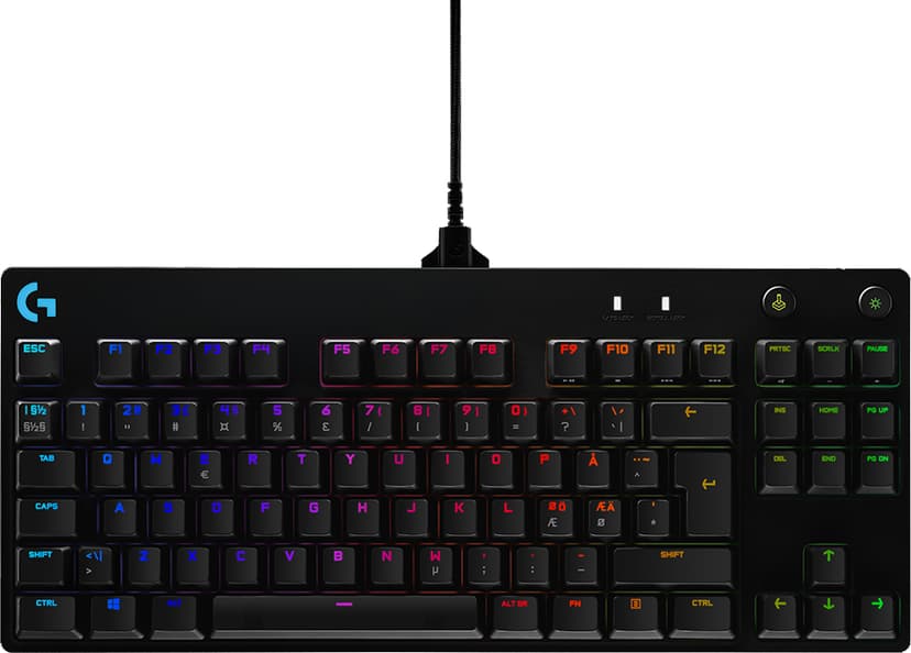 Logitech G Pro Mechanical Gaming Keyboard Langallinen, USB Pohjoismaat Musta Näppäimistö