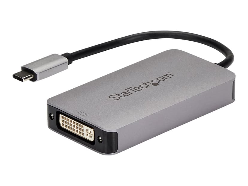 Startech USB 3.1 Type-C to Dual Link DVI-I Adapter USB-C Hann DVI-D 1520m Hunn 24 pin USB-C Hann 24+5 pins kombinert DVI Hunn