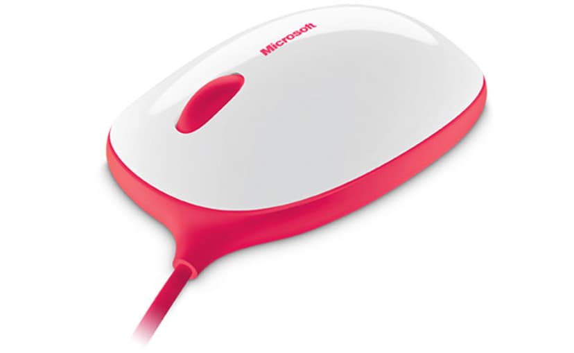 Microsoft Express Mouse Langallinen 1000dpi Hiiri Punainen, Valkoinen