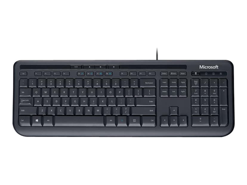 Microsoft 600 Langallinen, USB Pohjoismaat Musta Näppäimistö