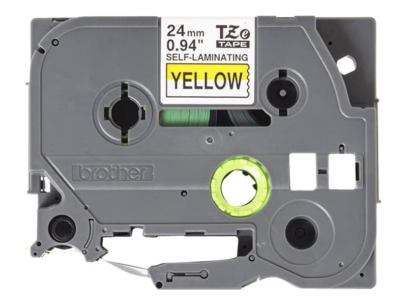 Brother Tape 24mm TZe-SL651 Itse laminoitu Musta/Keltainen