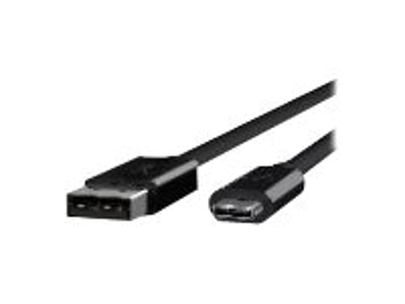 Zebra Communication/Charging Cable USB C - USB A 1m 1m USB A USB C Musta