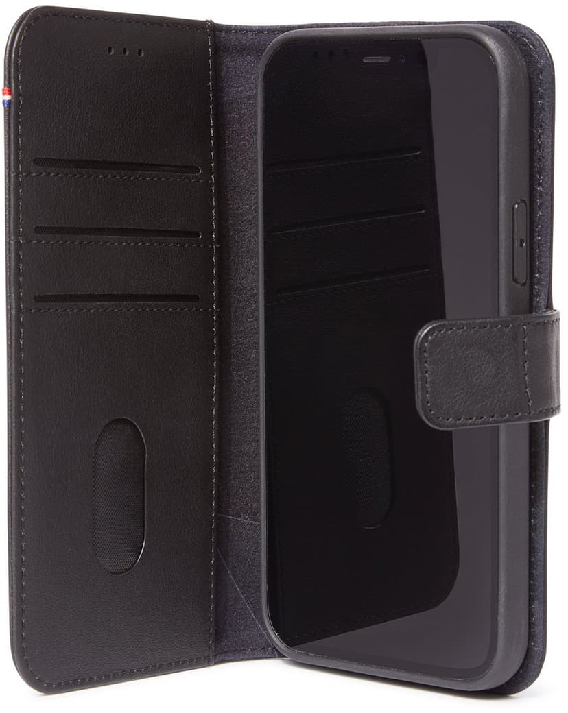 Decoded Leather Wallet iPhone 12, iPhone 12 Pro Musta