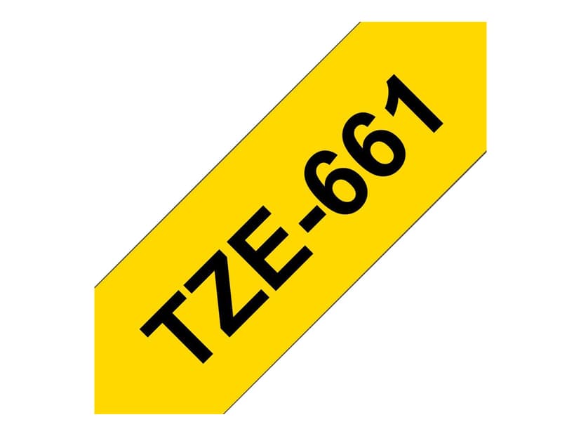 Brother Tape 36mm TZe-661 Musta/Keltainen