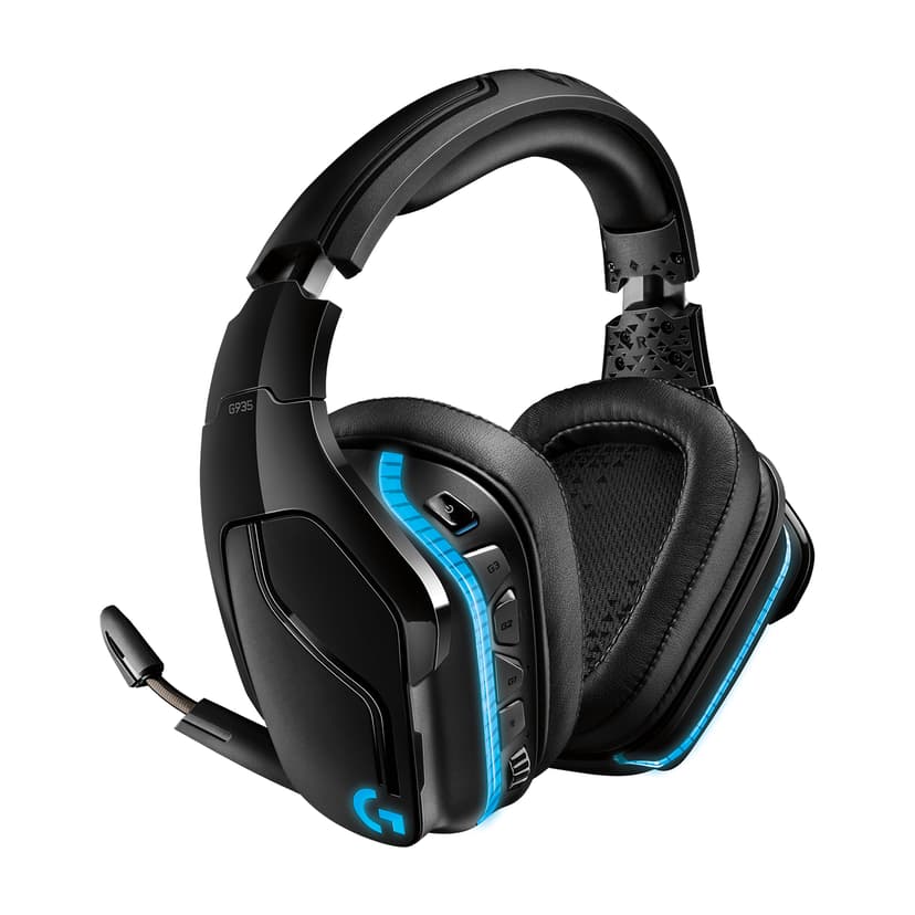 Logitech Gaming Headset G935 Kuuloke + mikrofoni 3,5 mm jakkiliitin Surround Sound Musta, Sininen