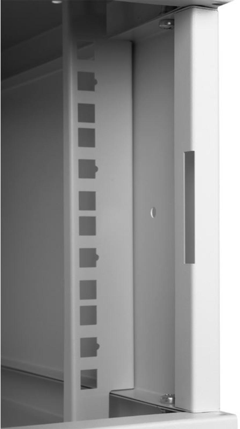 Direktronik Wall Rack 19" 4U 45cm Glass Door Grey