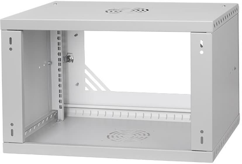 Direktronik Väggrack 19" 6U 35CM Glasdörr