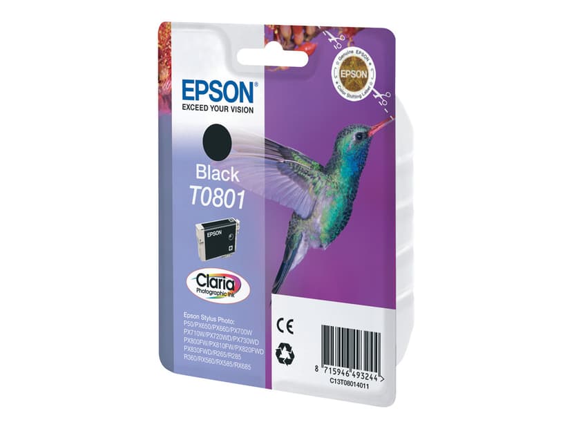 Epson Muste Musta T0801 R265/360/RX560