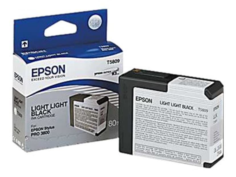 Epson Muste Kevyt Light Musta T5809 - PRO 3800