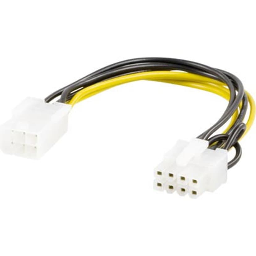 Deltaco SSI-61 1000m 6-stifts PCI Express-ström Hane 8-stifts PCI Express-ström Hona