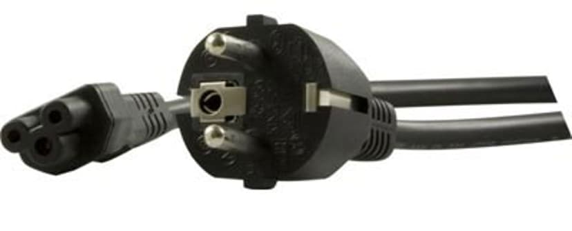 Deltaco Power cable 1m Power CEE 7/7 Uros Power IEC 60320 C5