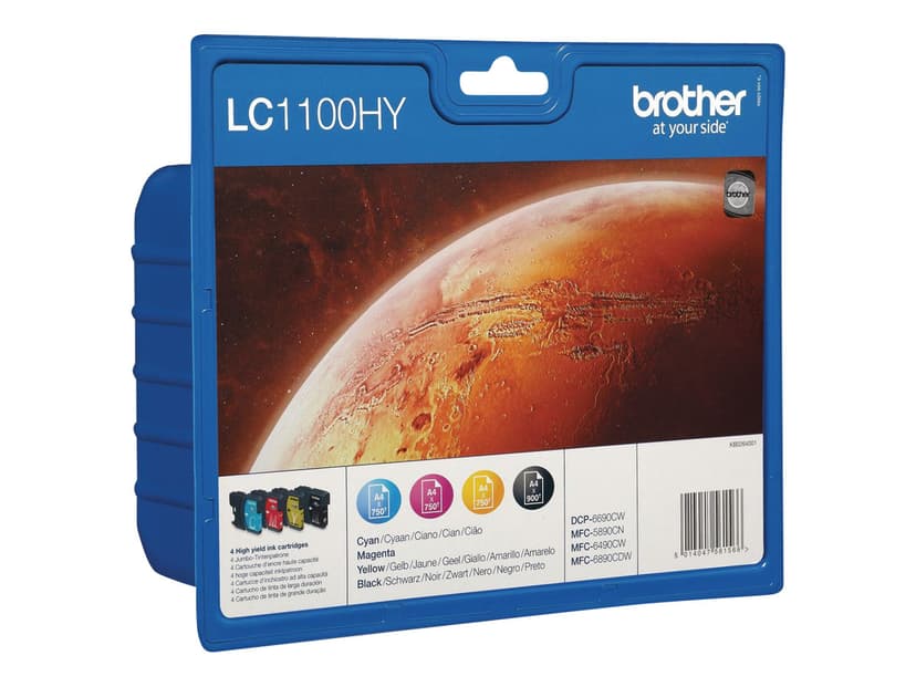 Brother Bläck Multipack HIGH LC1100HYVAL (BK,C,M,Y)