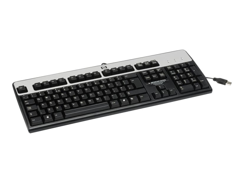 HP Standard Keyboard UK Kabelansluten Tangentbord