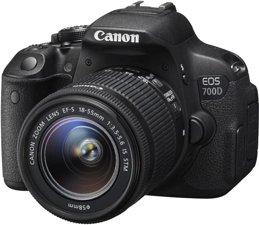 Glæd dig at lege Enrich Canon EOS 700D + EF-S 18-55/3.5-5.6 IS STM (8596B030) | Dustin.dk