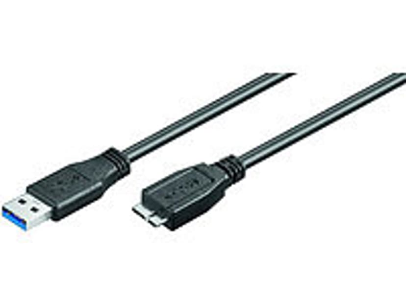 Microconnect USB-Kaapeli 2m 9 pin USB Type A Uros 10-nastainen Micro-USB-B Uros