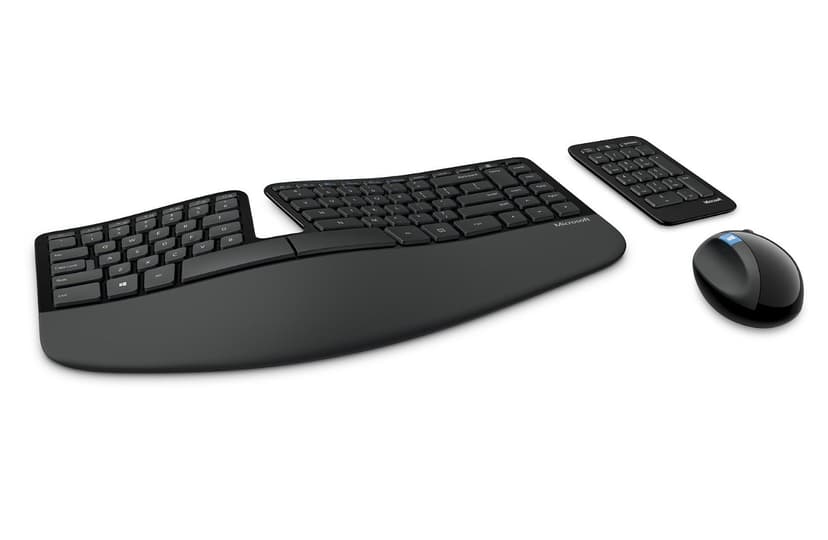 Microsoft Sculpt Ergonomic Desktop kit Nordiska länderna Sats med tangentbord och mus