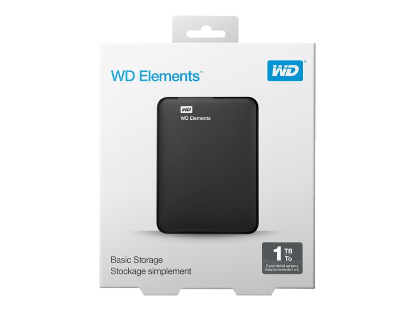 WD Elements Portable Wdbuzg0010bbk Musta 1000GB
