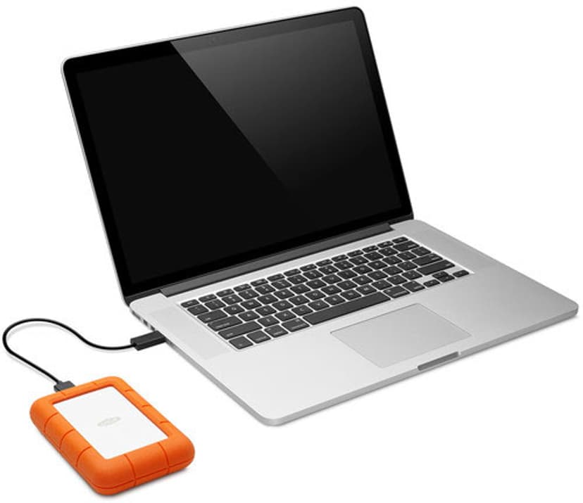 LaCie Rugged Mini 2TB USB 3.0 2Tt Hopea, Oranssi