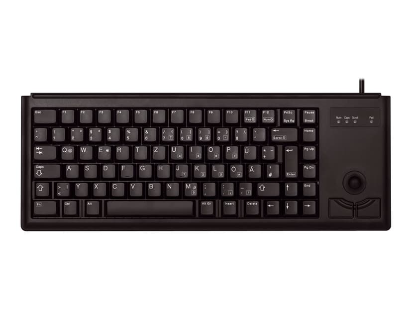 Cherry G84-4400 with Trackball Kablet Nordisk Svart Tastatur