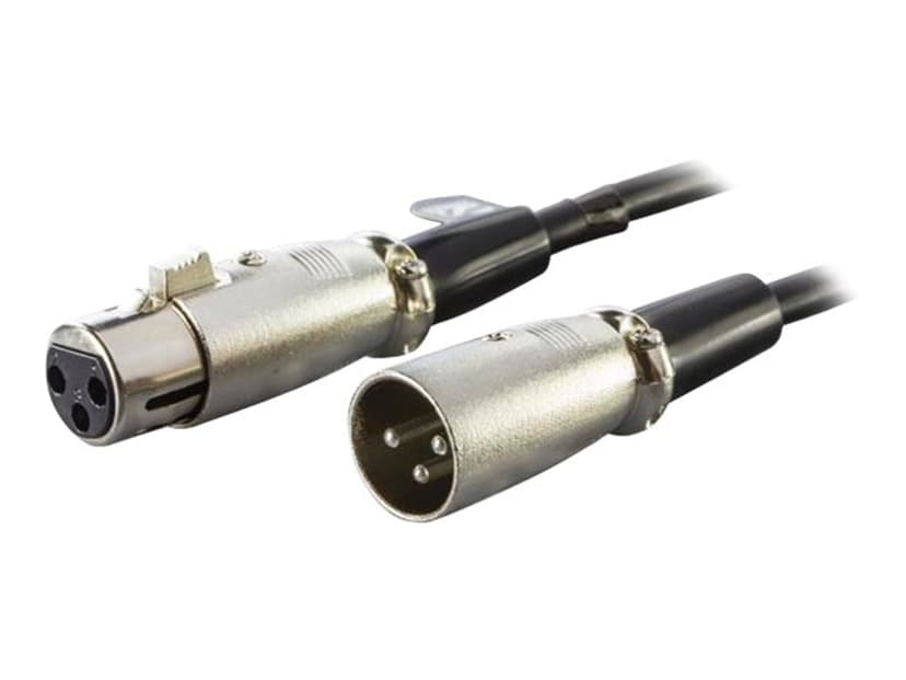 Deltaco XLR 3-PIN HA - 3-PIN HO 5m 3-pins XLR Hunn 3-pins XLR Hann