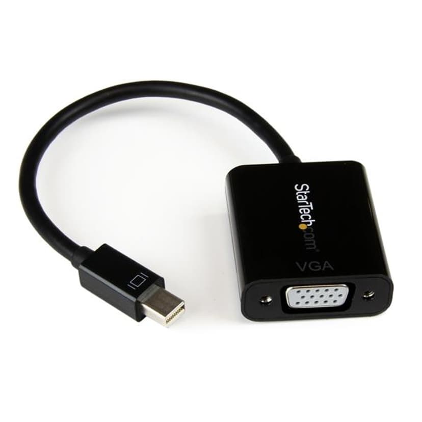 Startech Mini DisplayPort to VGA Video Adapter Converter Musta