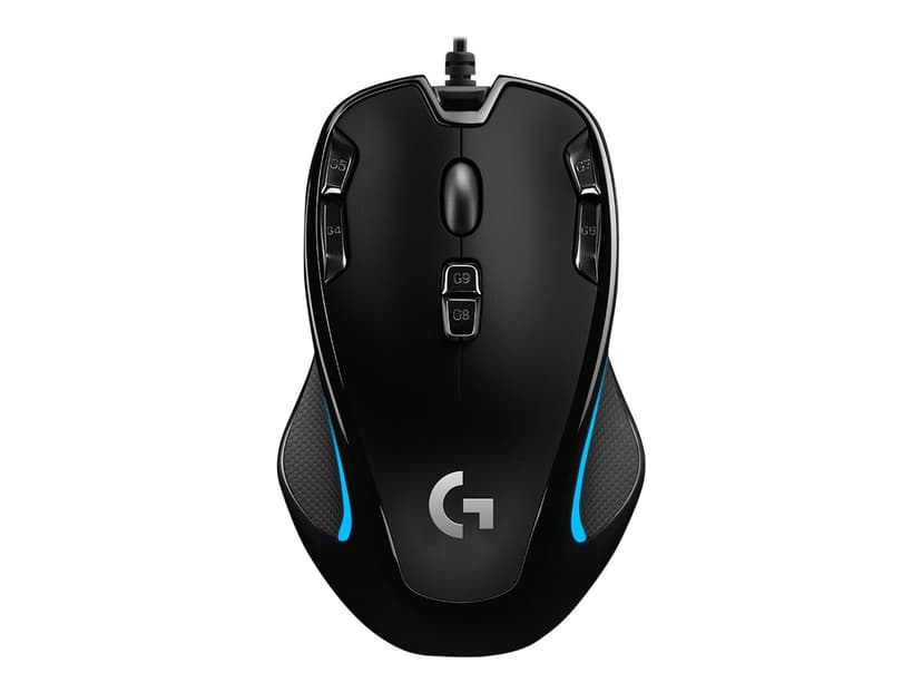 Logitech Gaming Mouse G300s Met bekabeling 2500dpi Muis Blauw, Zwart